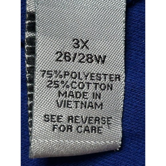 Catherines Womens Chenille Blue Pullover Sweater Plus Size 3X 26/28W Kangaroo Po - Picture 5 of 6